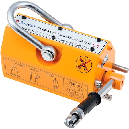 Global Industrial Lifting Magnet, 1600 lb. Capacity 298661